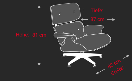 Eames Lounge Chair Maße