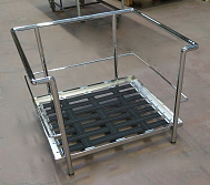 LC 21 Armchair only "BASE" chromed with elastic straps